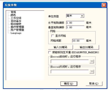 图 2-5 系统参数对话框